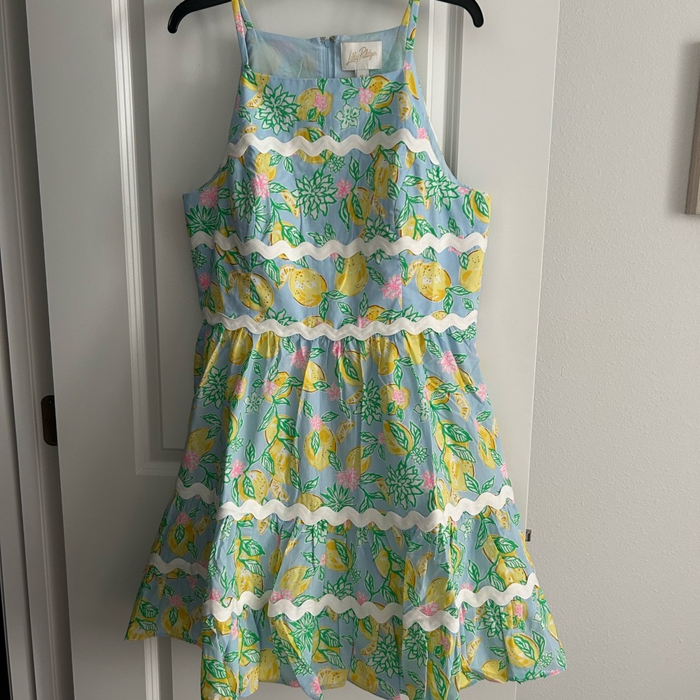 Lilly Pulitzer Angelynn Make Lemonade Dress Size 14 Brand New - Picture 3 of 7